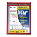 C-Line Products Inc CLI C Line Reusable 10Pk 6X9 Dry Erase Pockets Assorted Primary C-97464